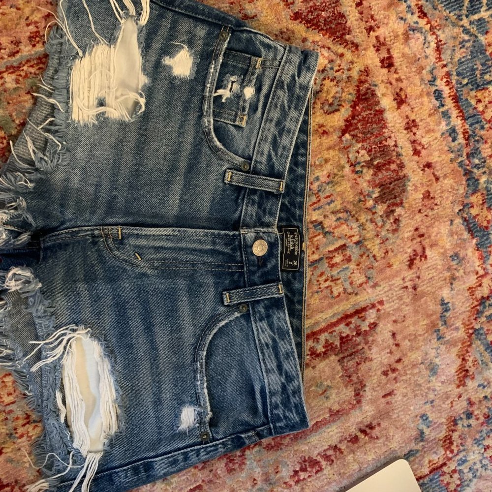 Abercrombie Low Rise Jean Shorts